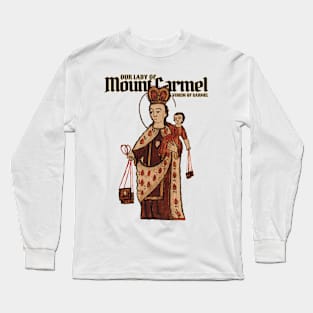 Ancient Art Our Lady of Mount Carmel Long Sleeve T-Shirt